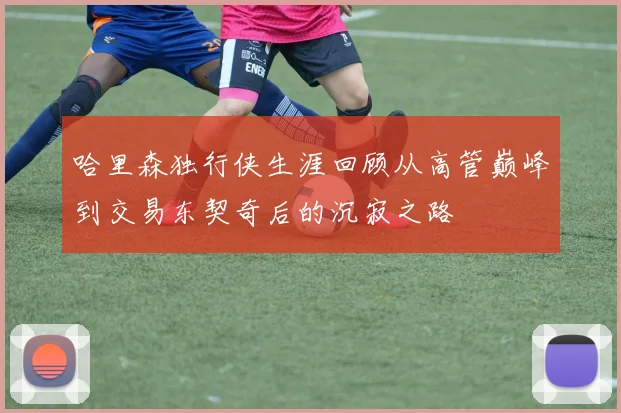 哈里森独行侠生涯回顾从高管巅峰到交易东契奇后的沉寂之路